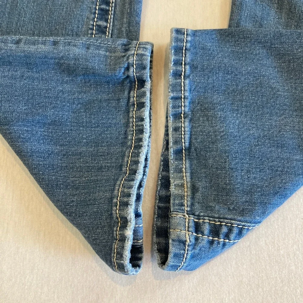 Miss Me Bootcut Jeans 29 (28x31.5) Medium Wash Embellished Distressed JW5180B12